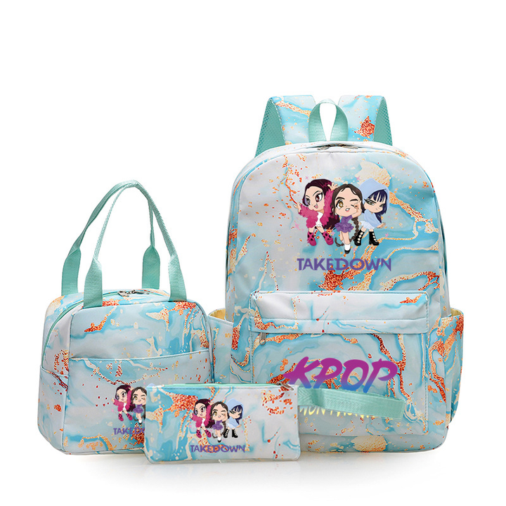 K-pop Witcher Girl Group Backpack Three-Piece Set