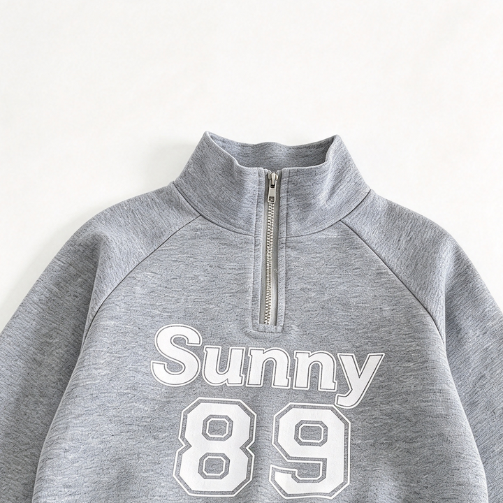 Kids Grey Sunny 89 Print Sweatshirt and Pants Set