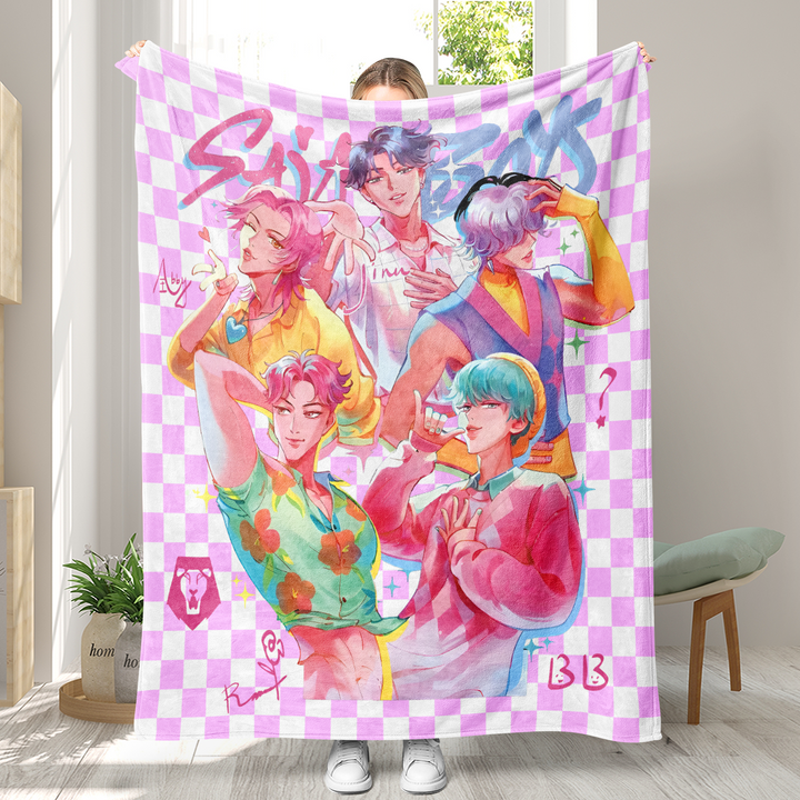 KDH K-pop inspired  Throw Blanket soft flannel Blanke