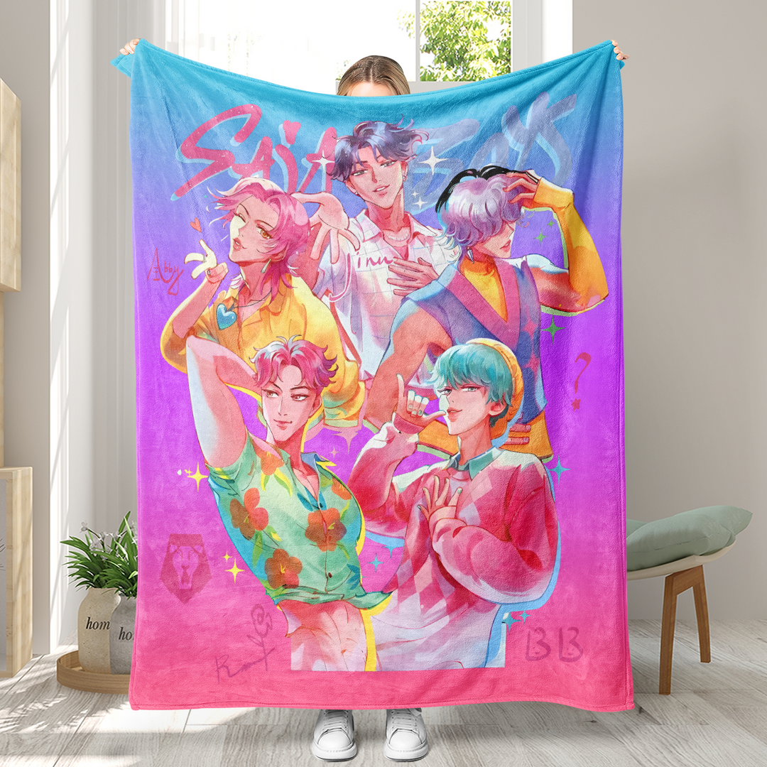 KDH K-pop inspired  Throw Blanket soft flannel Blanke