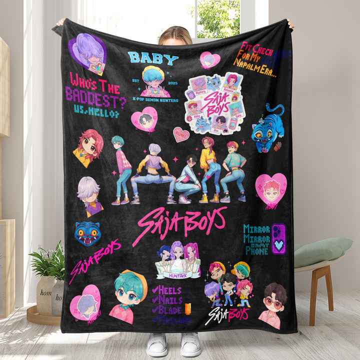 KDH K-pop inspired Throw Blanket soft flannel Blanket