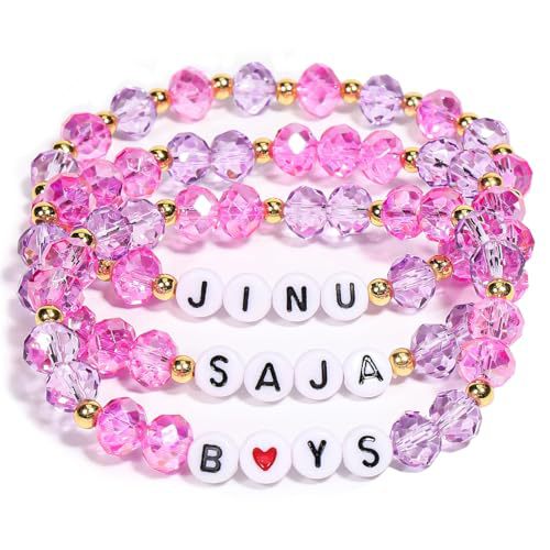 Kpop Demon Hunters beaded layered bracelets