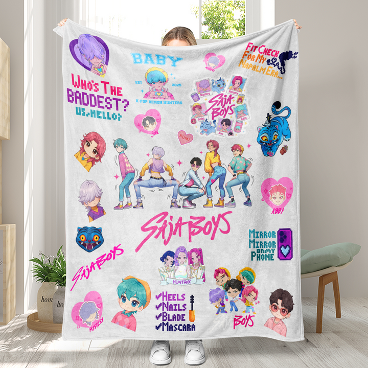 KDH K-pop inspired Throw Blanket soft flannel Blanket