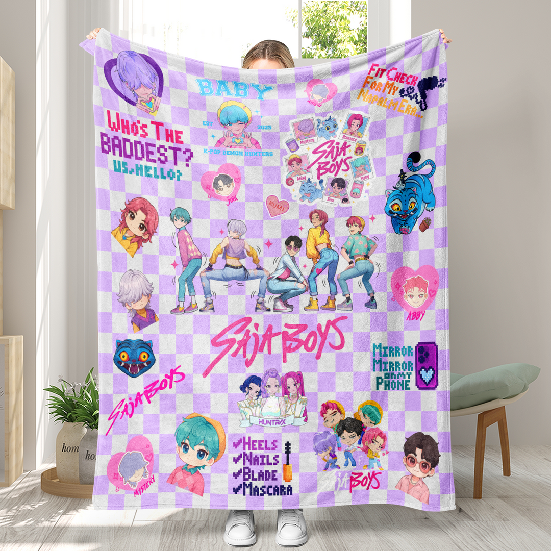 KDH K-pop inspired Throw Blanket soft flannel Blanket