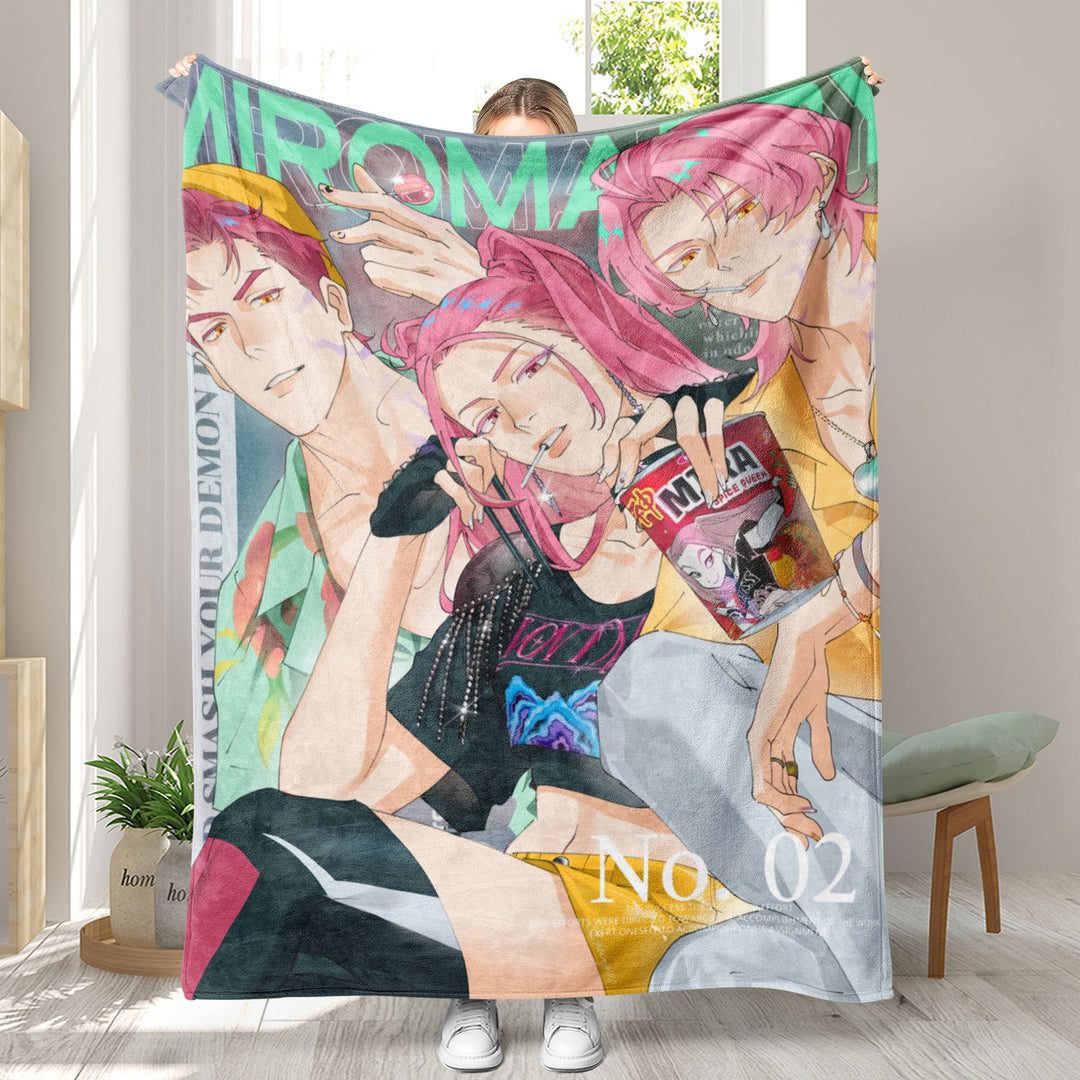 Kpop demon Hunters Throw Blanket soft flannel Blanket