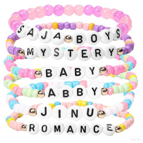 Kpop Demon Hunters beaded layered bracelets