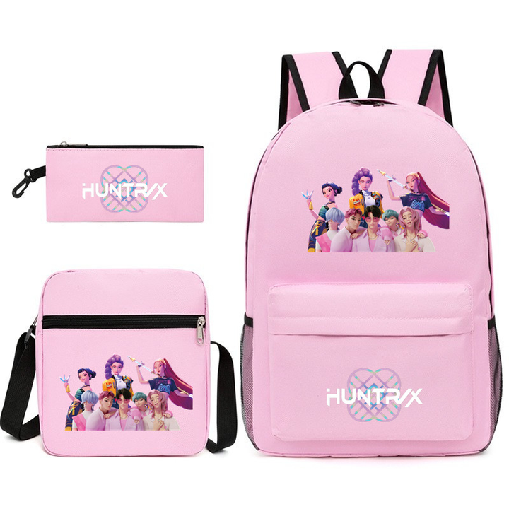 Demon Hunter Girl Group Backpack Three-Piece Set