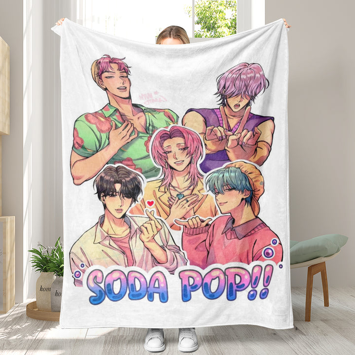 Kpop demon Hunters Throw Blanket soft flannel Blanket
