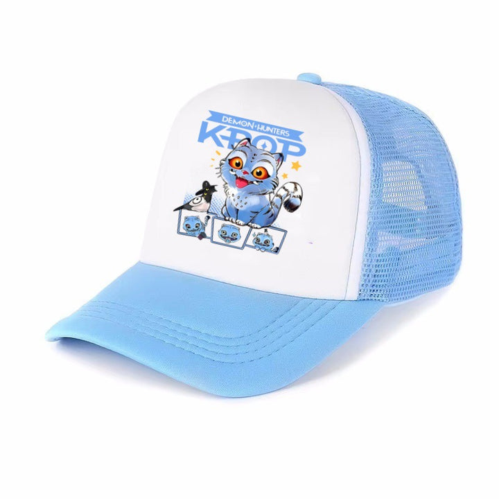 KDH K-pop inspired printed Mesh baseball cap for kids