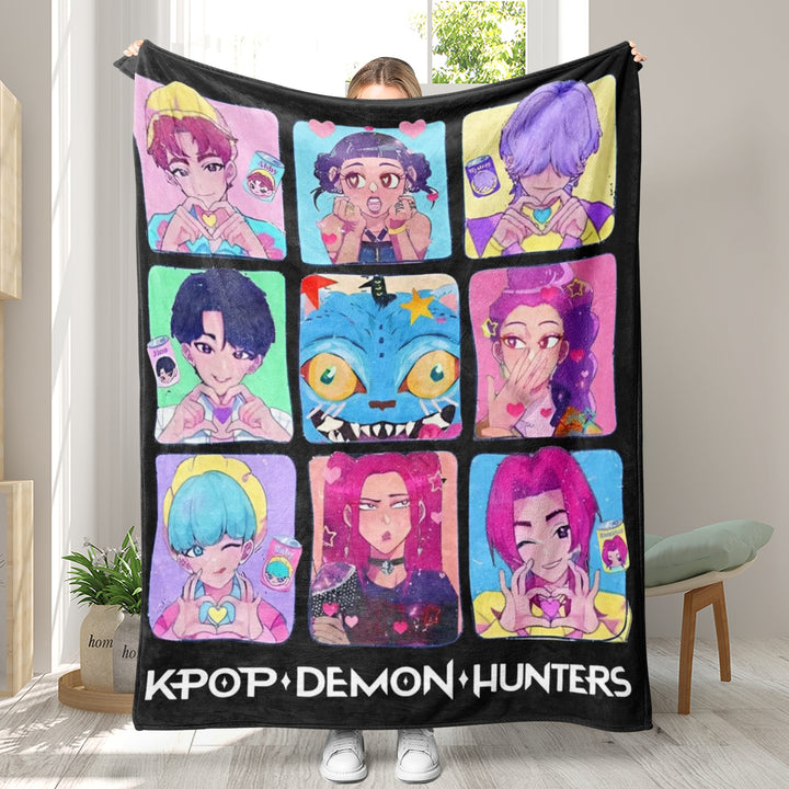 KDH K-pop inspired Throw Blanket soft flannel Blanket
