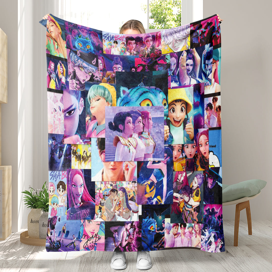 KDH K-pop inspired Throw Blanket soft flannel Blanket