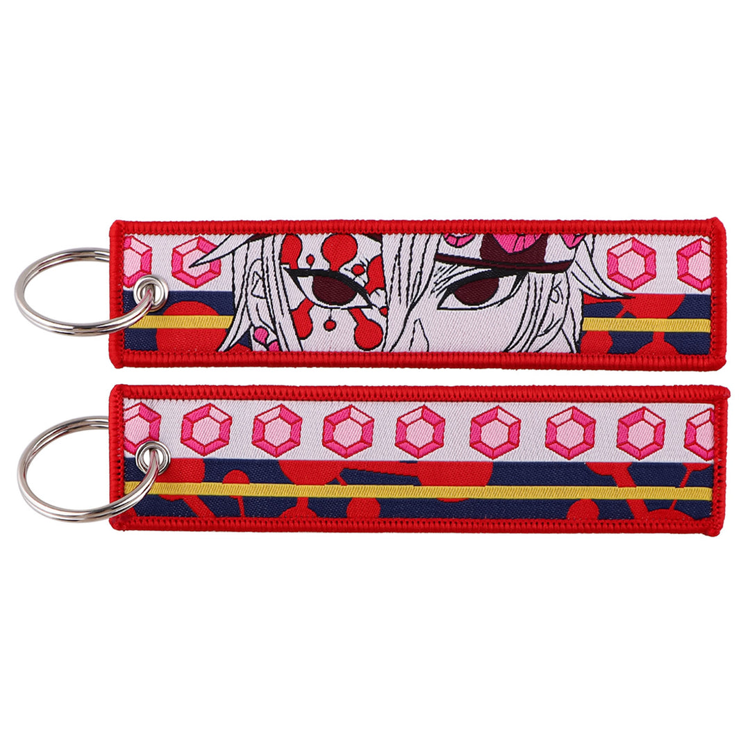 Demon Slayer Woven Label Fabrics keychain bag pendant