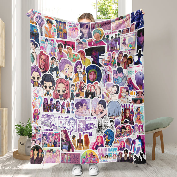 KDH K-pop inspired Throw Blanket soft flannel Blanket