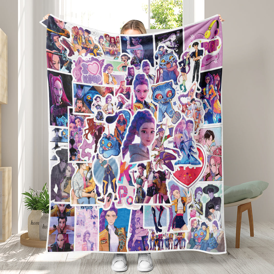 KDH K-pop inspired Throw Blanket soft flannel Blanket