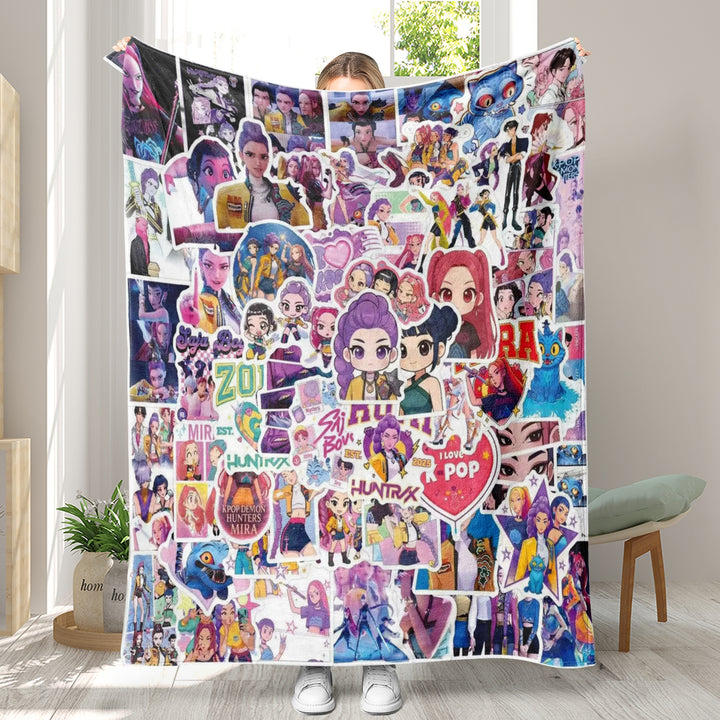 KDH K-pop inspired Throw Blanket soft flannel Blanket