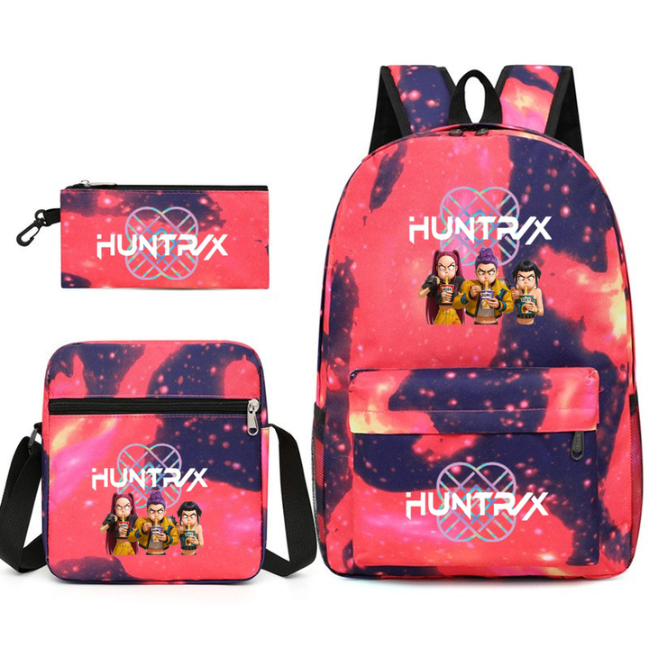 K-pop Witcher Girls Backpack Three-Piece Set