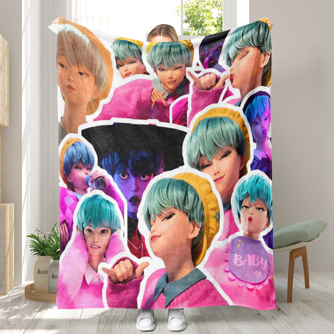 KDH K-pop inspired Throw Blanket soft flannel Blanket