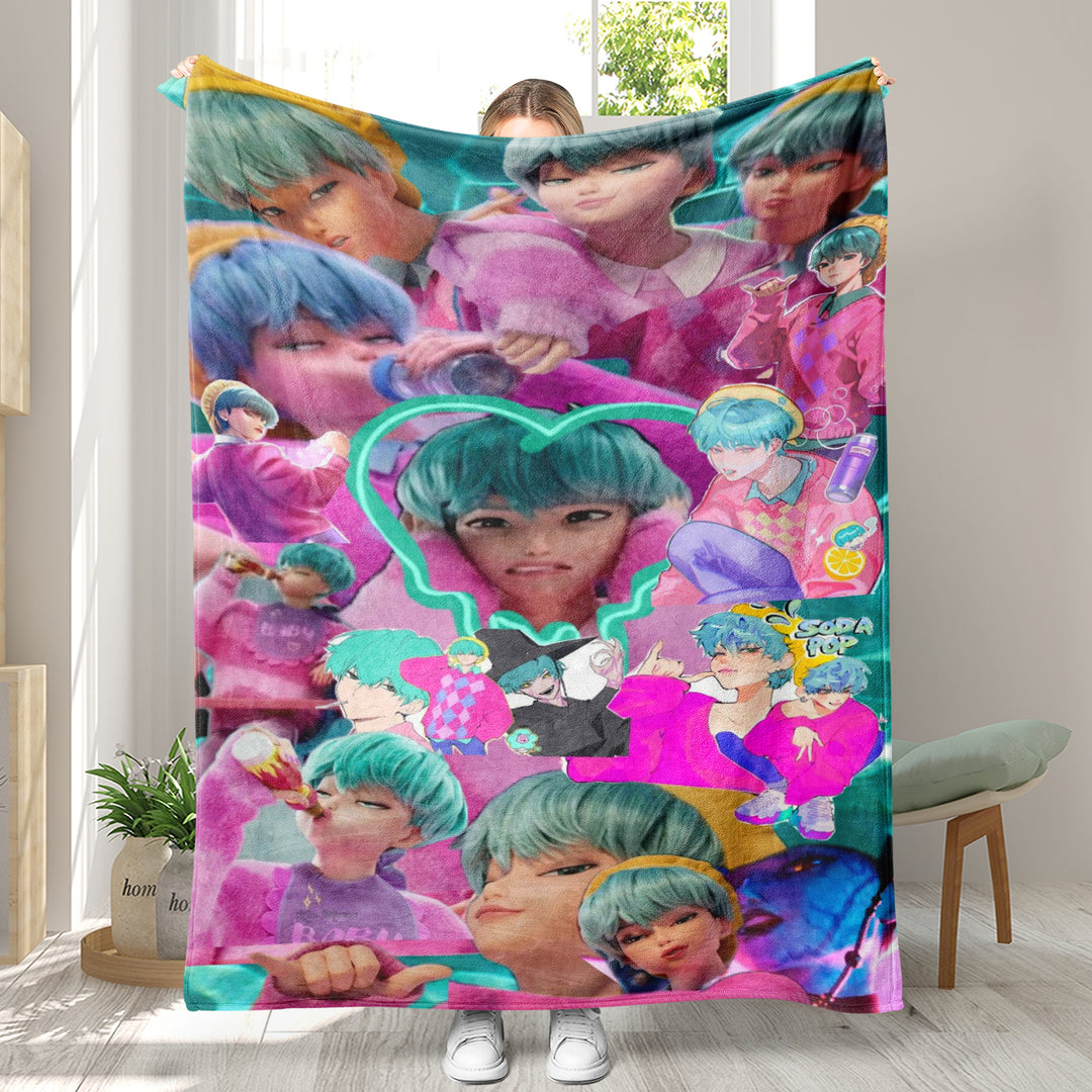 KDH K-pop inspired Throw Blanket soft flannel Blanket