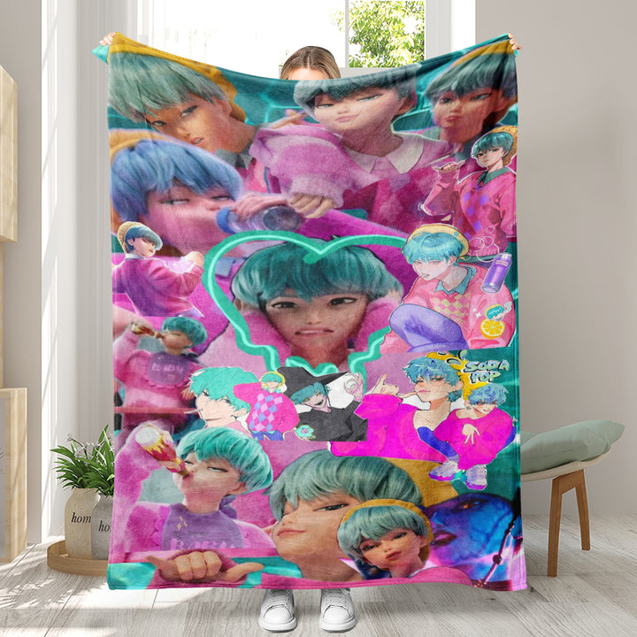 KDH K-pop inspired Throw Blanket soft flannel Blanket