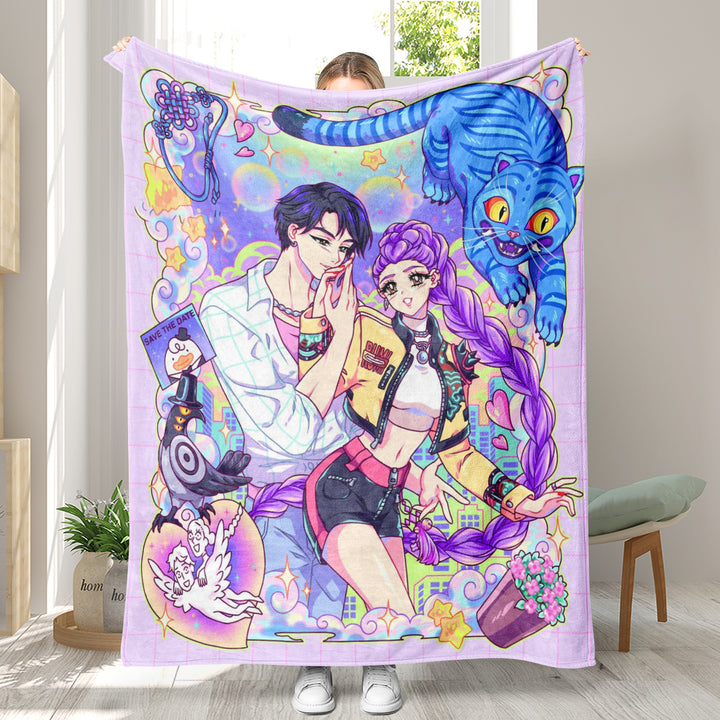 KDH K-pop inspired Throw Blanket soft flannel Blanket