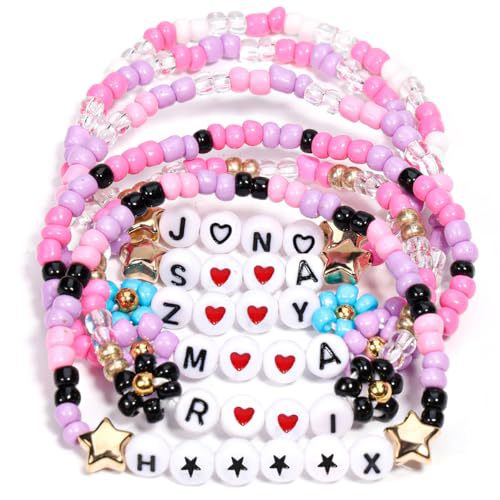 Kpop Demon Hunters beaded layered bracelets
