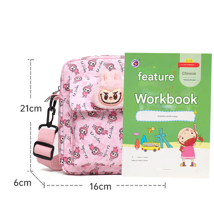 Large capacity labubu shoulder bag crossbody bag