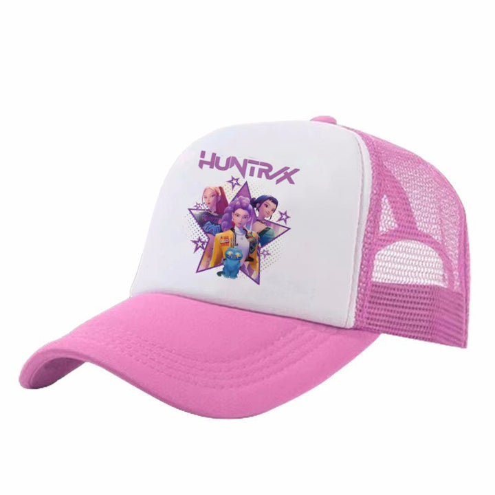 KDH K-pop inspired printed Mesh baseball cap for kids