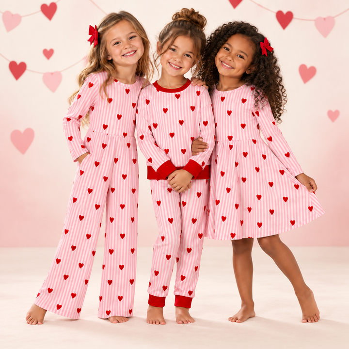 Girls Sisters Valentine&
