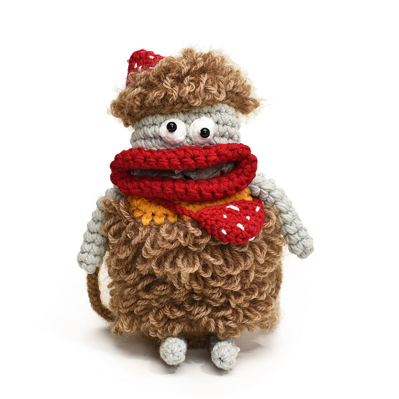 Hand-Crocheted Big Mouth Monster crossbody Bag