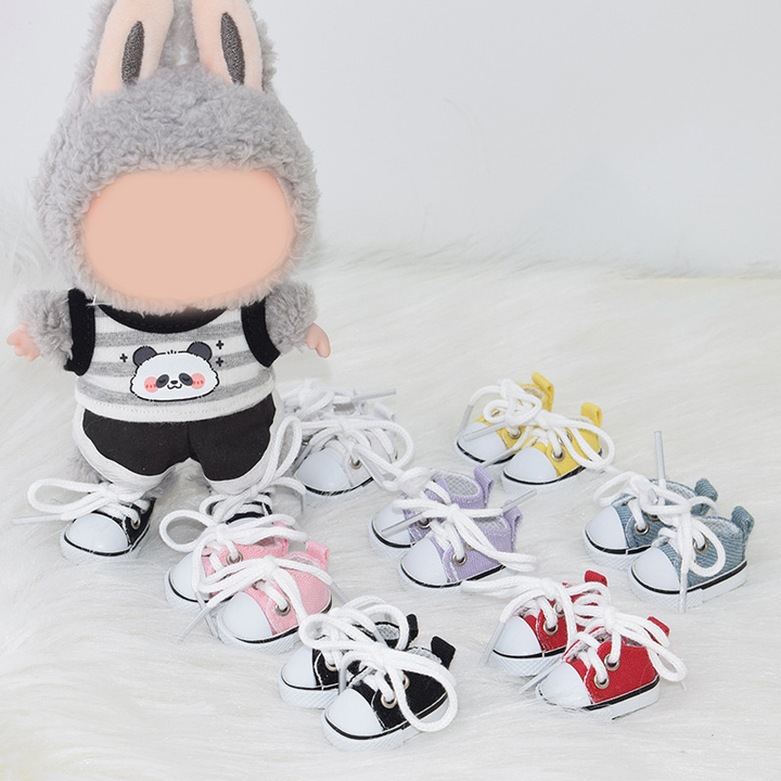 Labubu canvas shoes Doll mini shoes small boots