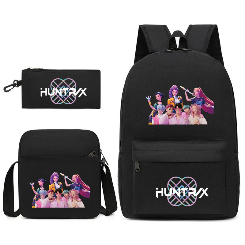 Demon Hunter Girl Group Backpack Three-Piece Set