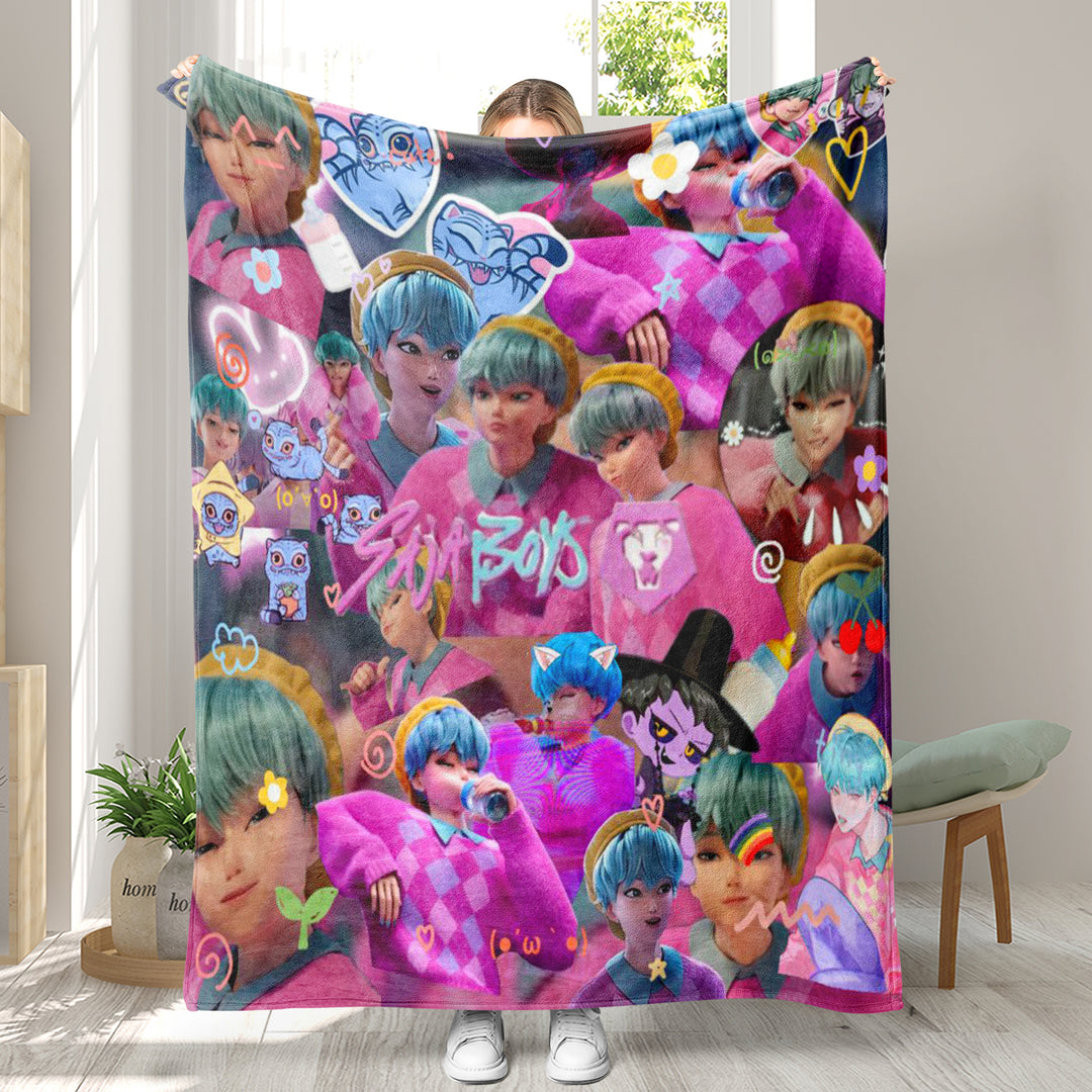 KDH K-pop inspired Throw Blanket soft flannel Blanket