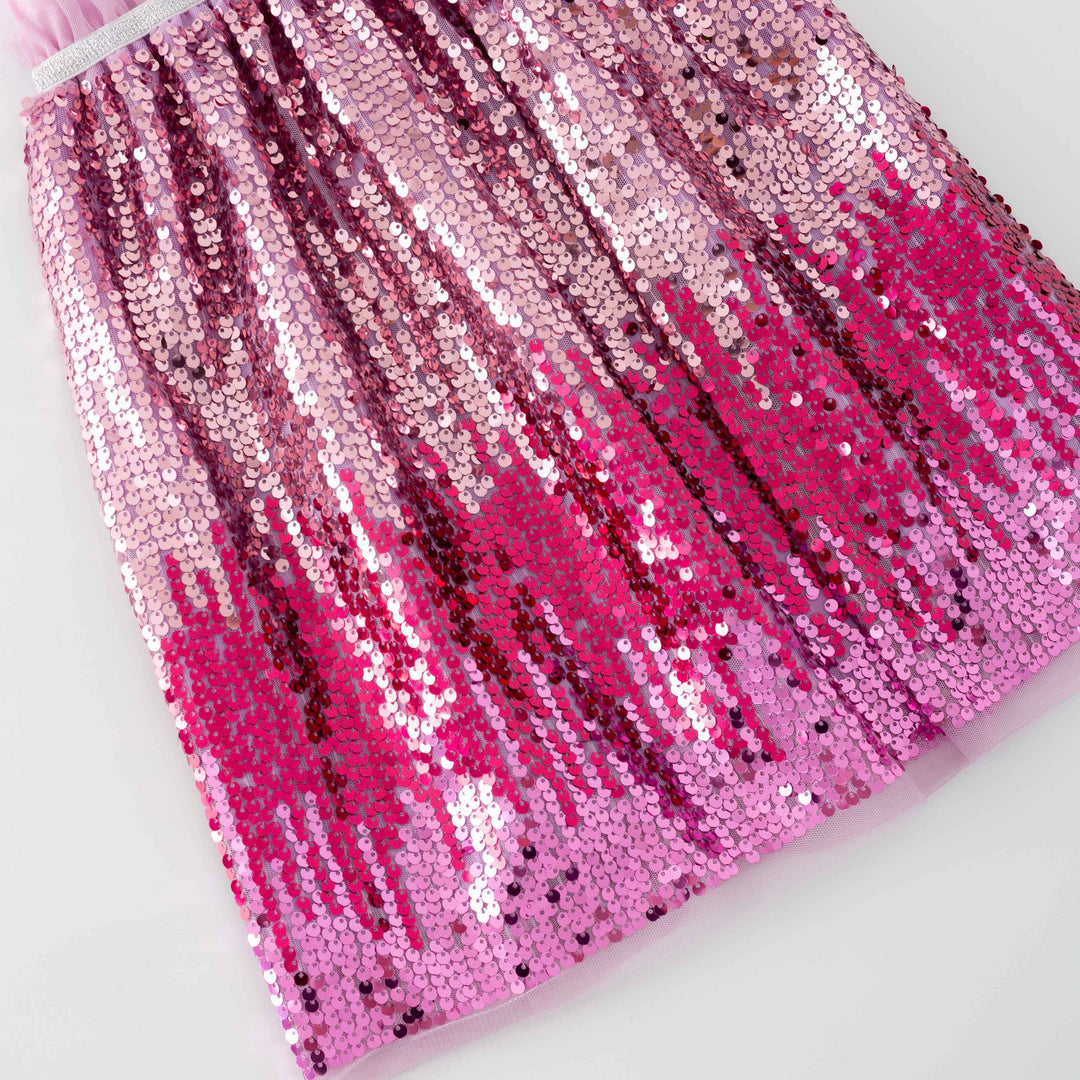 Girls Frozen theme summer sequin princess dress