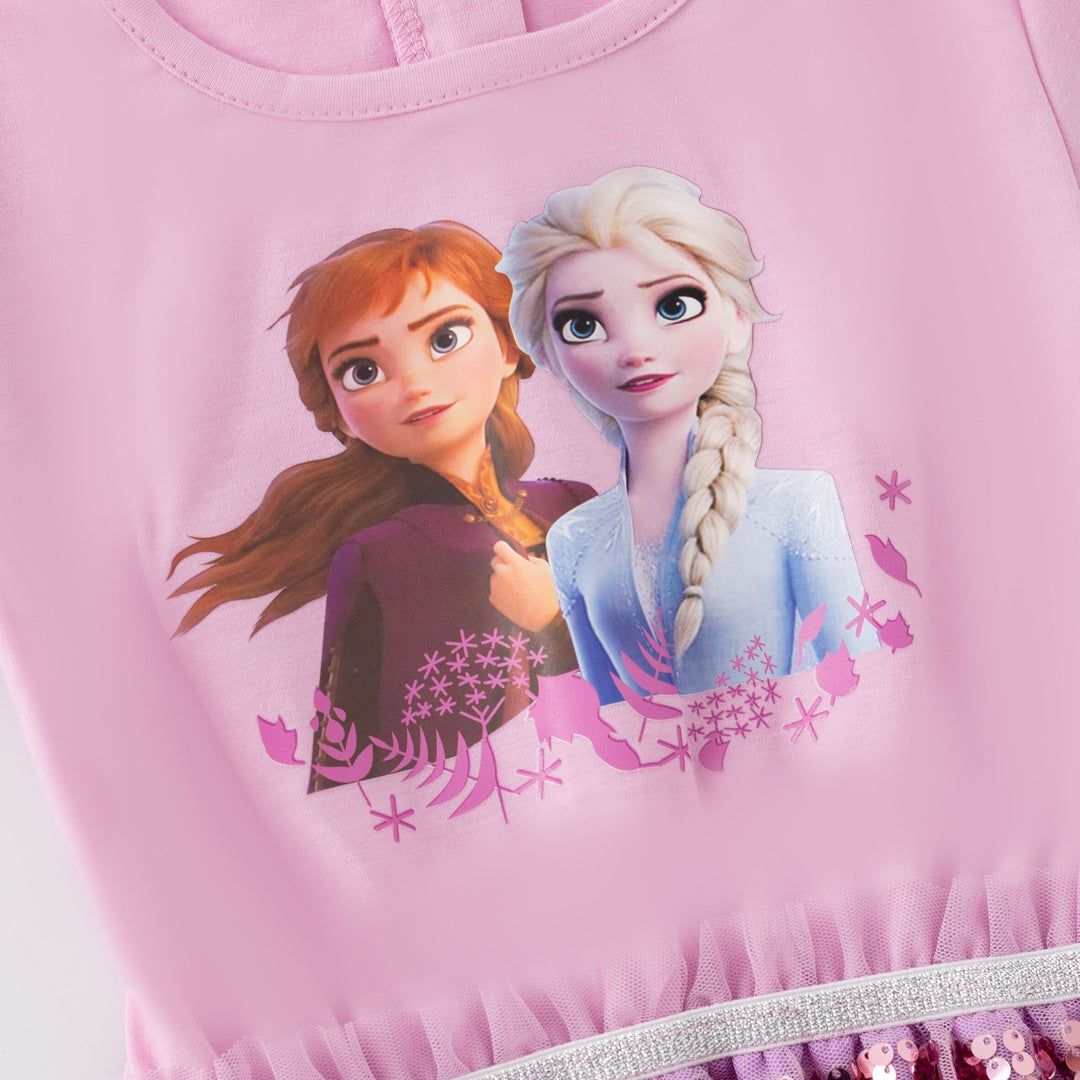 Girls Frozen theme summer sequin princess dress