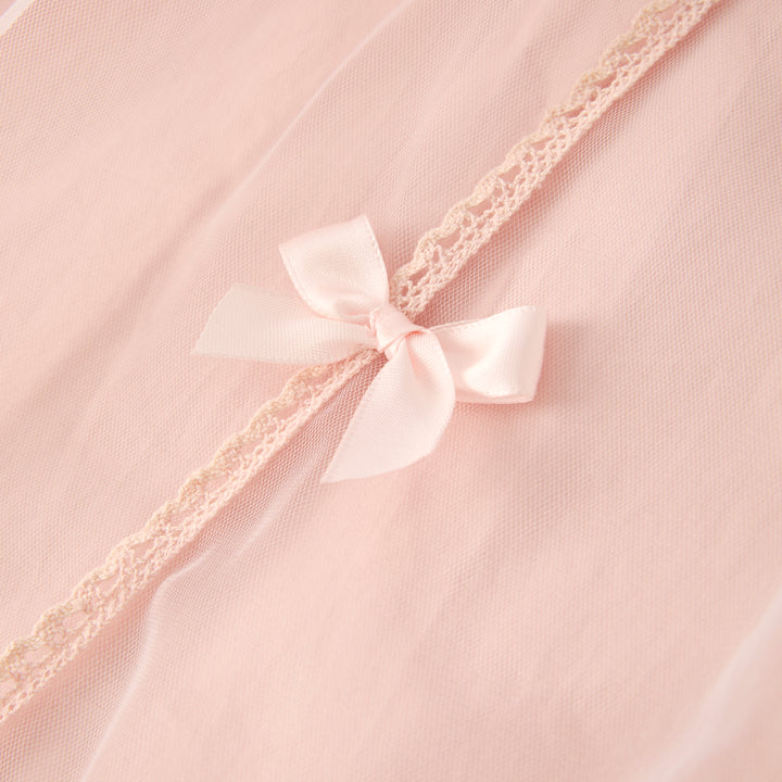 Girls sweet bow deco mesh princess dress