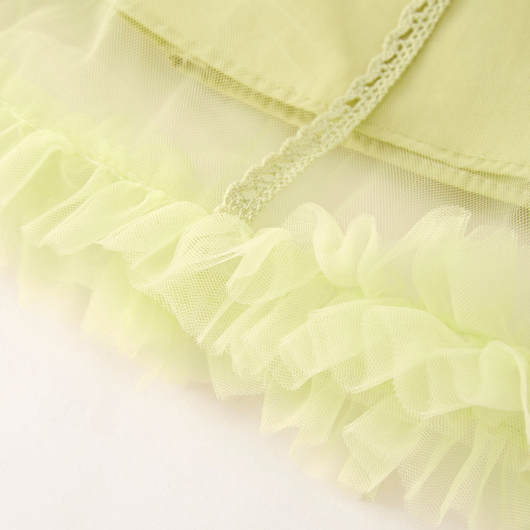 Girls sweet bow deco mesh princess dress