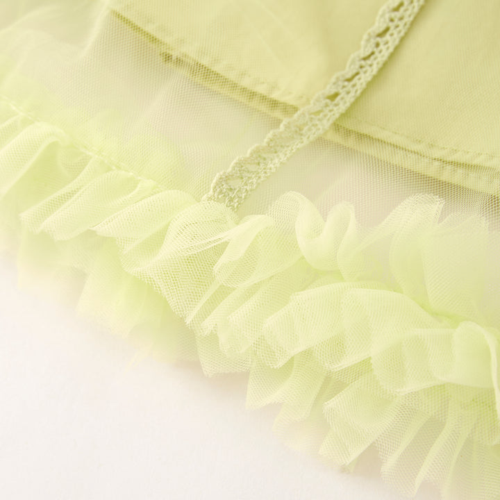 Girls sweet bow deco mesh princess dress