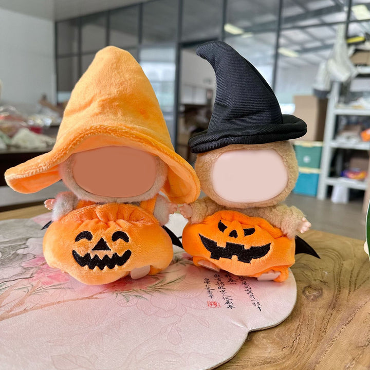 LABUBU Halloween witch hat Pumpkin doll clothes