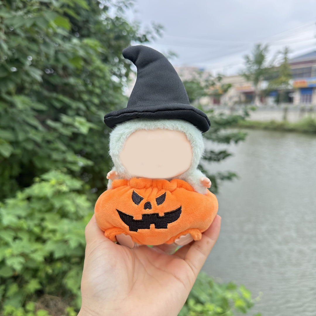 LABUBU Halloween witch hat Pumpkin doll clothes