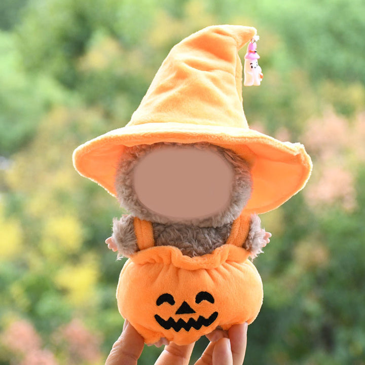 LABUBU Halloween witch hat Pumpkin doll clothes