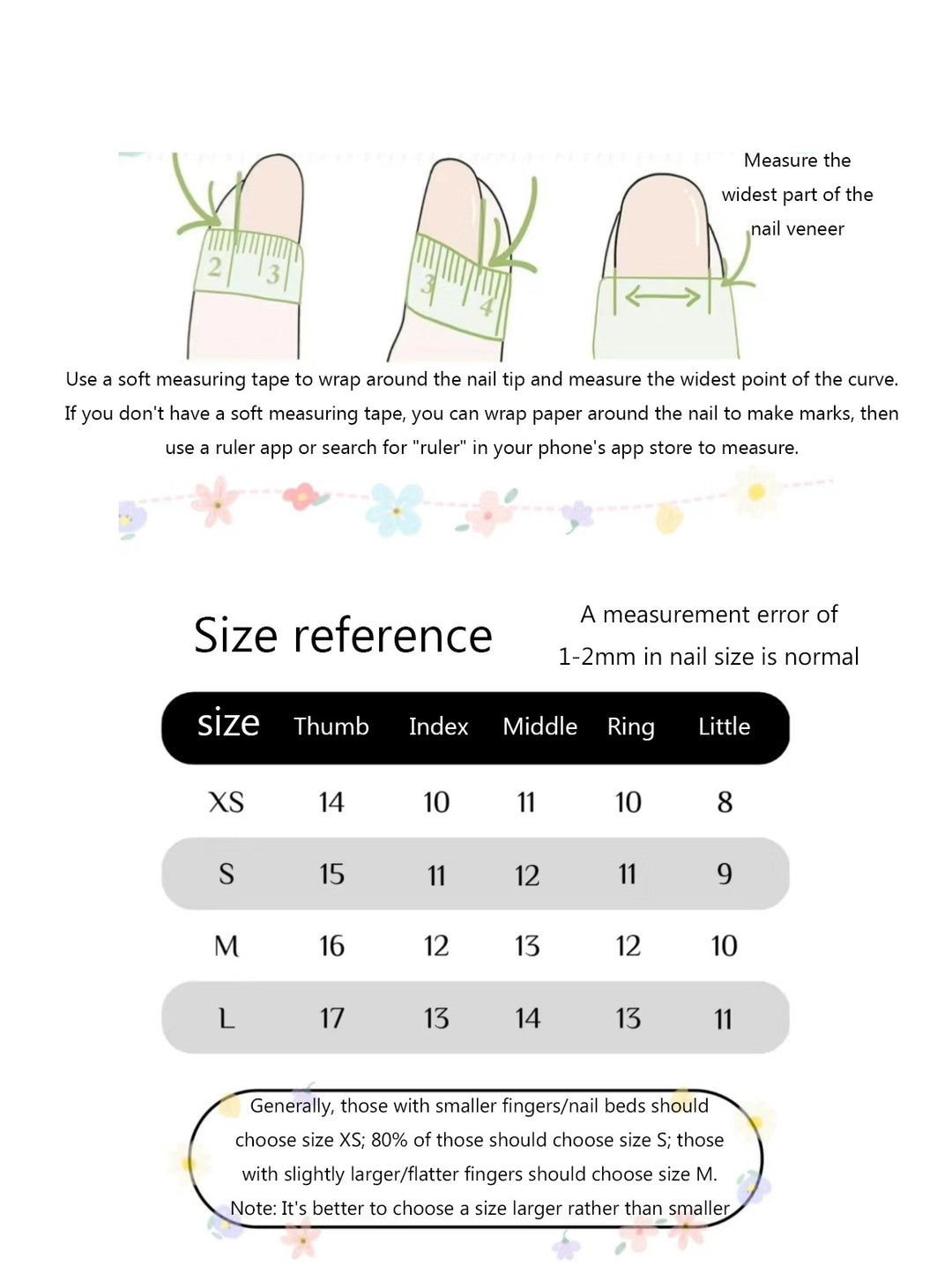 Handmade cute monster girl short Press On Nails