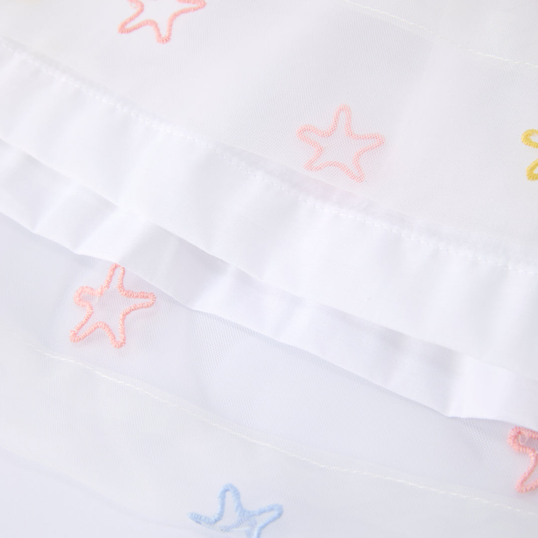Girls shell mermaid Embroidered Princess Tulle Dress