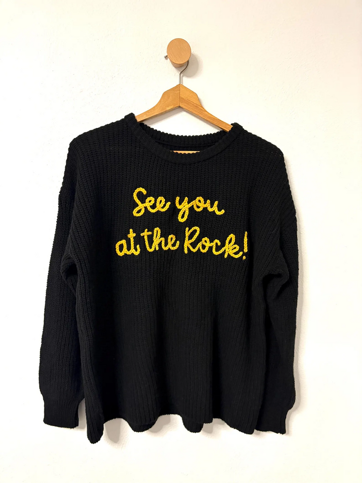 Hand Embroidered Personalized Knitted Sweater For Adults