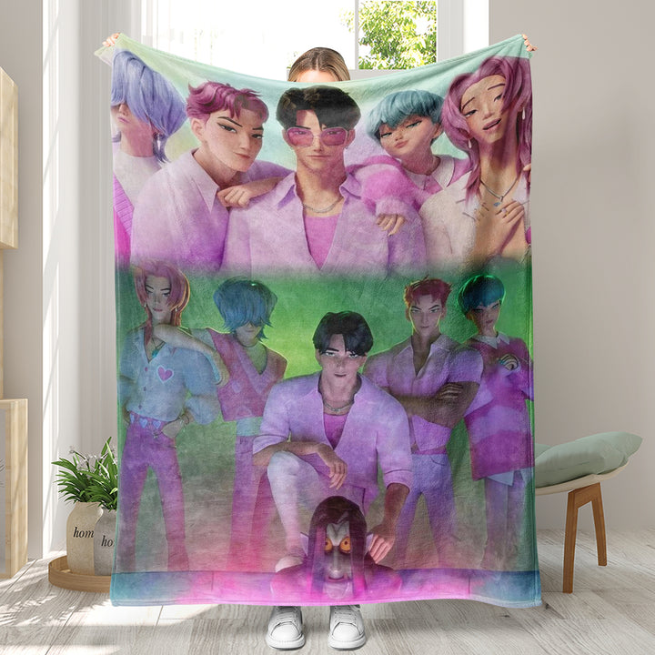KDH K-pop inspired Throw Blanket soft flannel Blanket