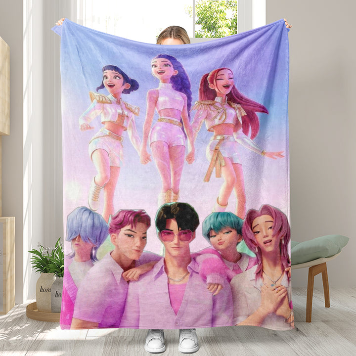 KDH K-pop inspired Throw Blanket soft flannel Blanket