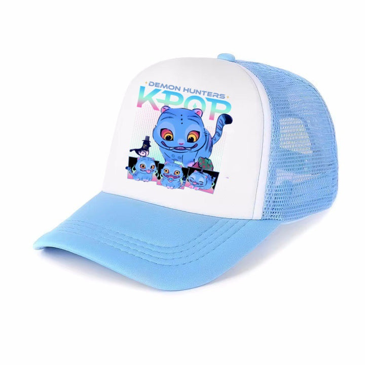 KDH K-pop inspired printed Mesh baseball cap for kids