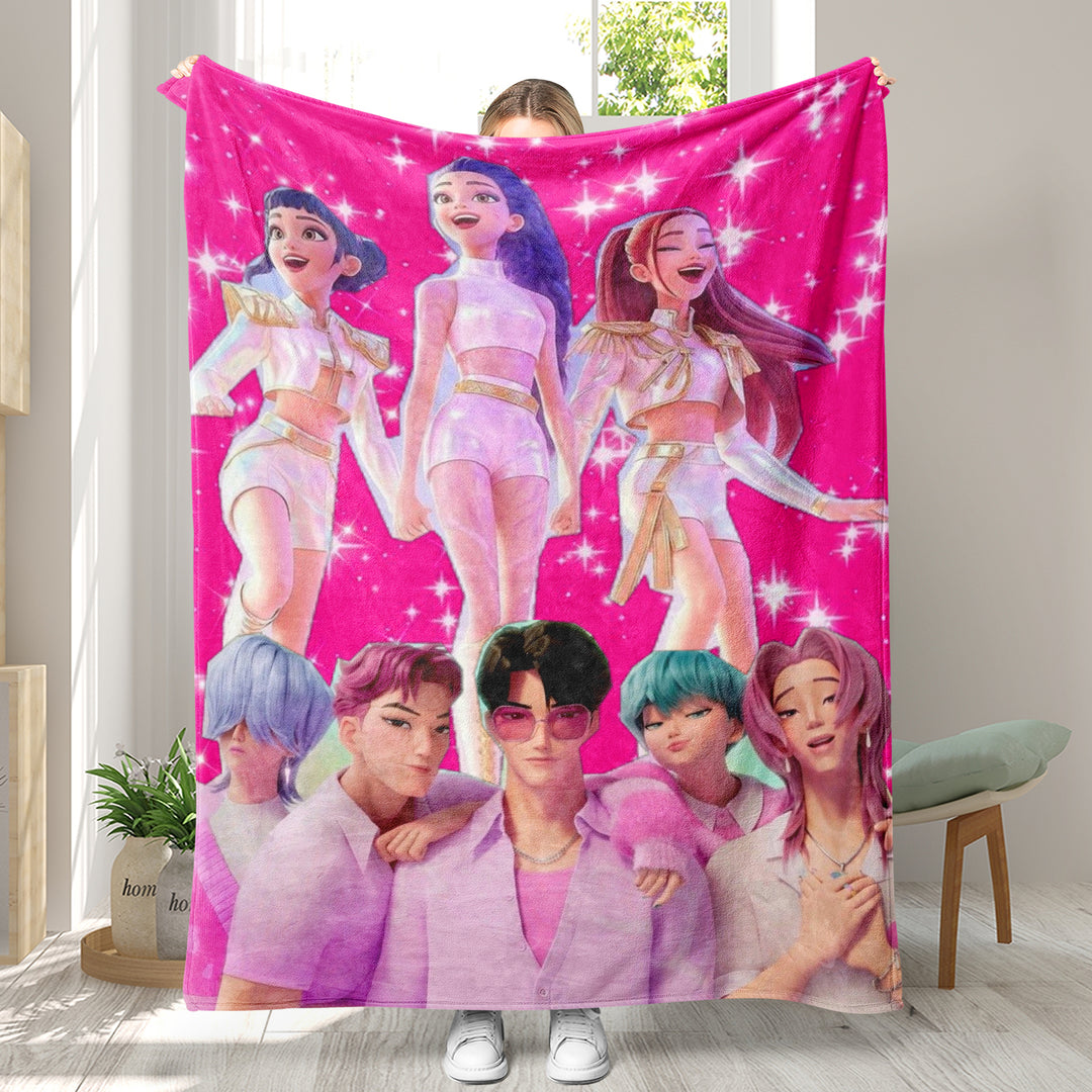 KDH K-pop inspired Throw Blanket soft flannel Blanket