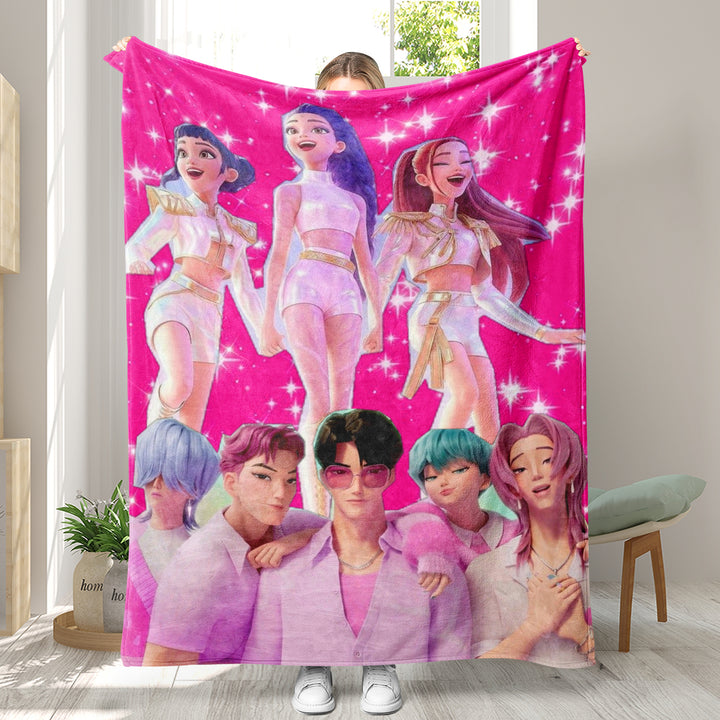 KDH K-pop inspired Throw Blanket soft flannel Blanket