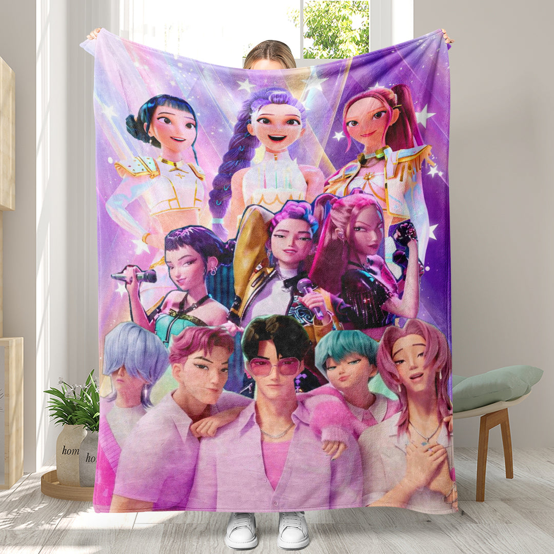 KDH K-pop inspired Throw Blanket soft flannel Blanket