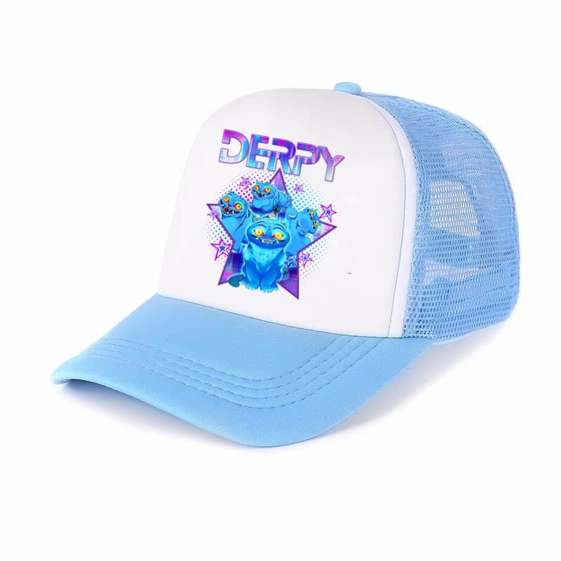 KDH K-pop inspired printed Mesh baseball cap for kids